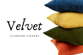 Solid Colored - Velvet Cushion Covers